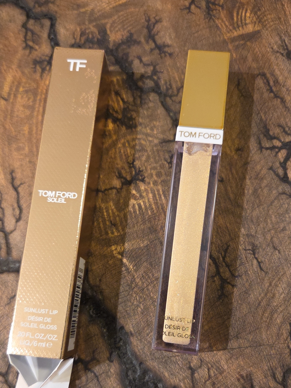 Tom Ford Sunlust Lip Gloss - Shimmery Gold Full Size NIB
